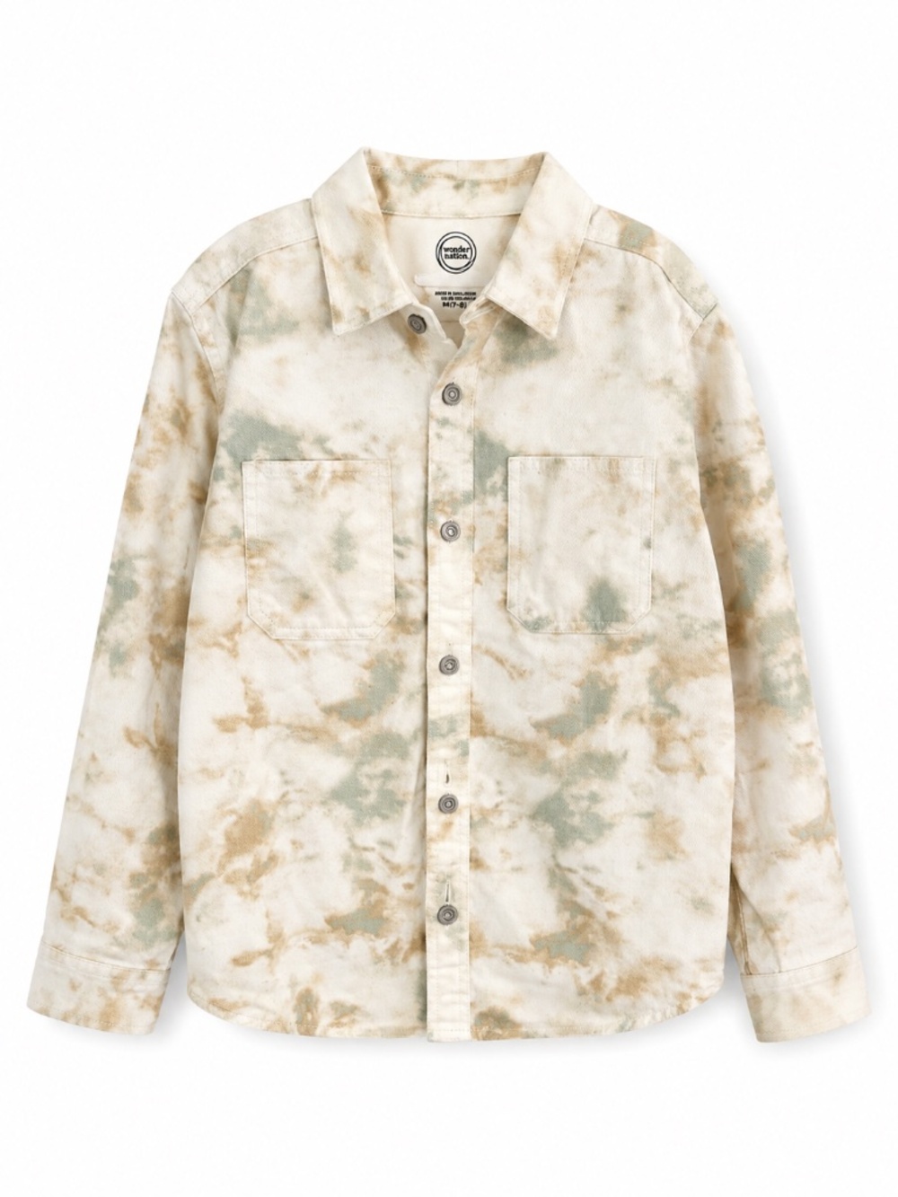 Kids Tie-Dye Button-Up Shacket
